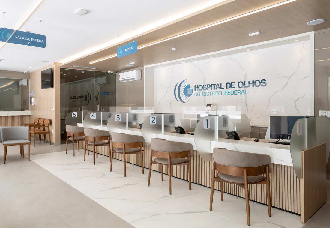 Recepcao do HODF com estrutura de atendimento integrada